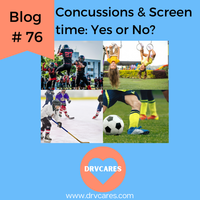 concussions and children and screen time Elizabeth vainder